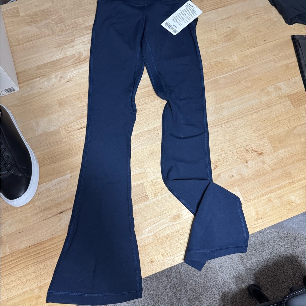 Lululemon Navy Flared Leg Active Leggings